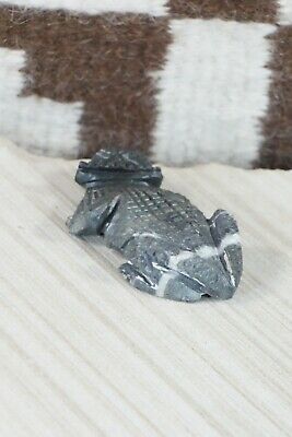 Horned Toad Zuni Fetish Carving - Kent Banteah