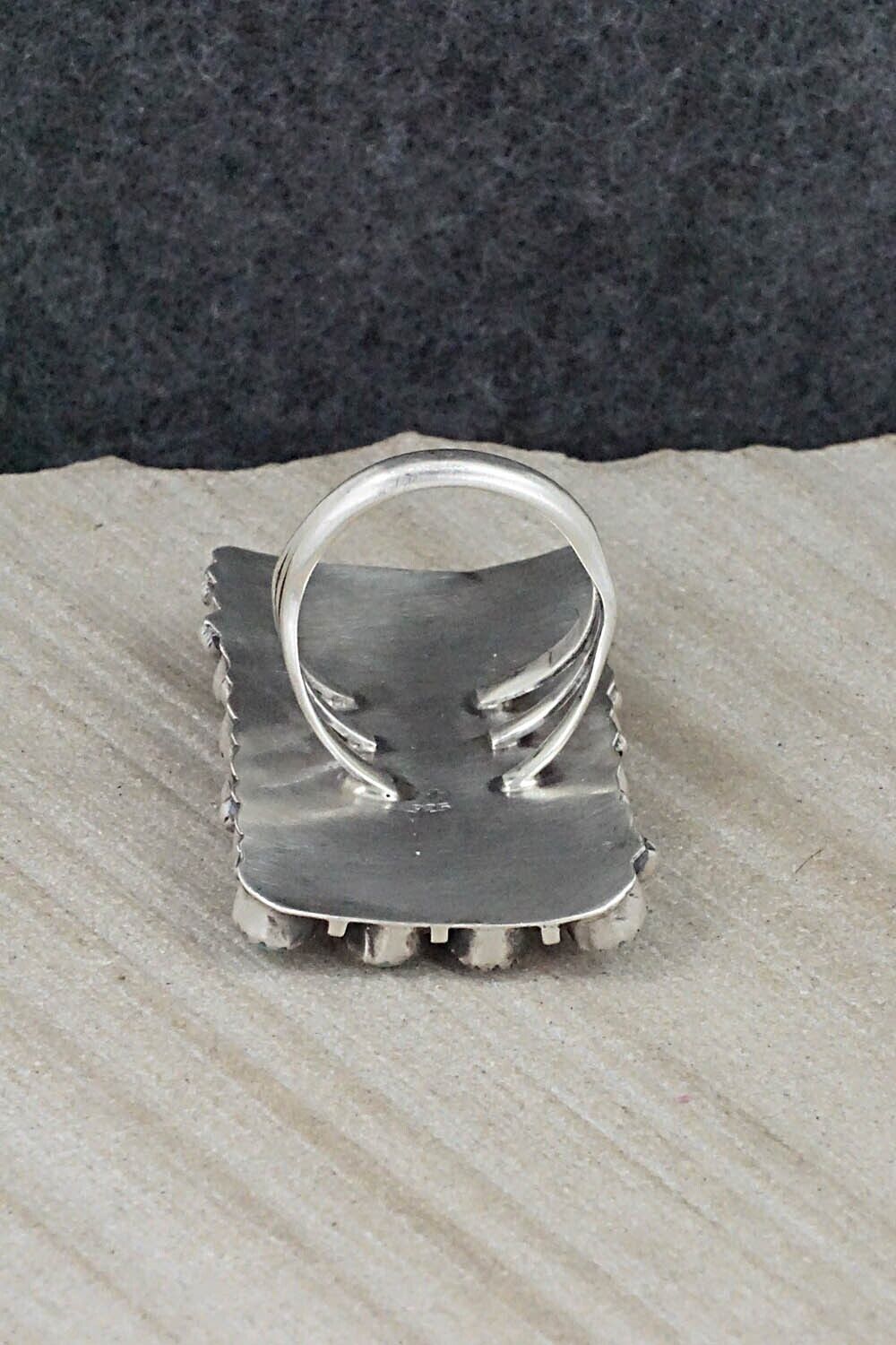 Turquoise & Sterling Silver Ring - Roberta Begay - Size 7