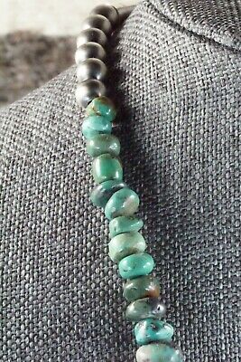 Turquoise & Sterling Silver Necklace - Navajo