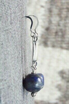 Lapis & Sterling Silver Earrings - Navajo