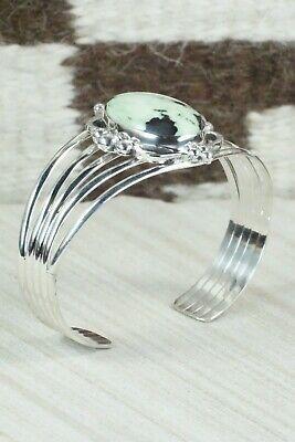 Variscite and Sterling Silver Bracelet - Samuel Yellowhair - High Lonesome Trading
