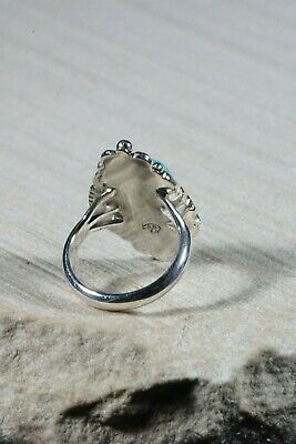 Navajo Turquoise and Sterling Silver Ring - Grace Kenneth - Size 7 - High Lonesome Trading