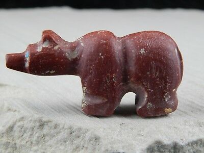 Bear Zuni Fetish Carving- Todd Shebola - High Lonesome Trading
