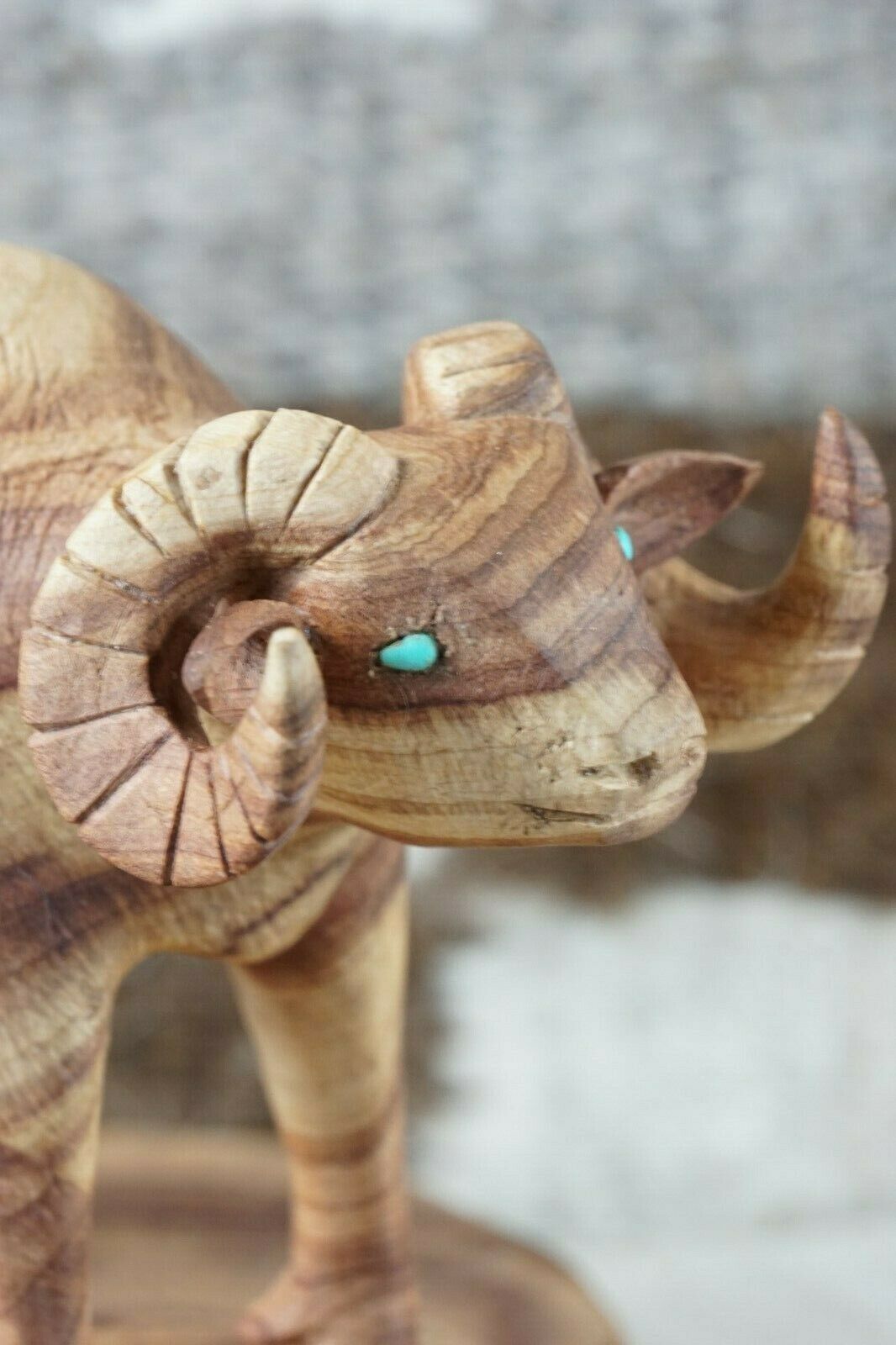 Ram Zuni Fetish Carving - Calvert Lamy - High Lonesome Trading