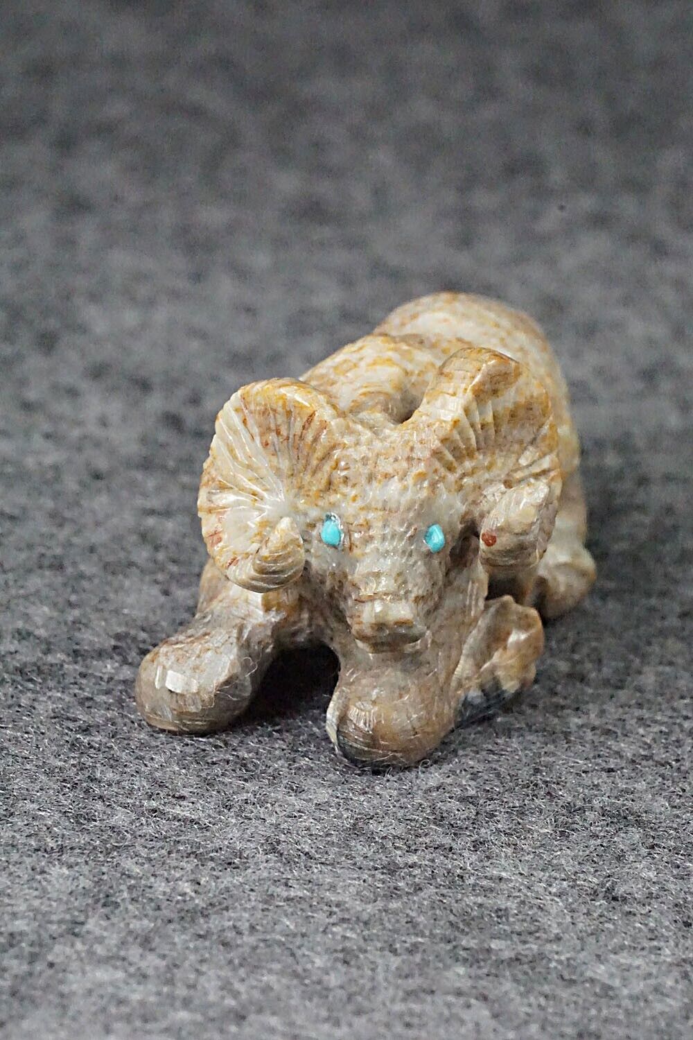 Ram Zuni Fetish Carving - Wilfred Cheama