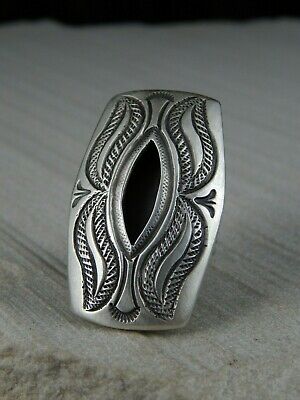 Navajo Sterling Silver Ring - Calvin Martinez - Size 8.5 - High Lonesome Trading