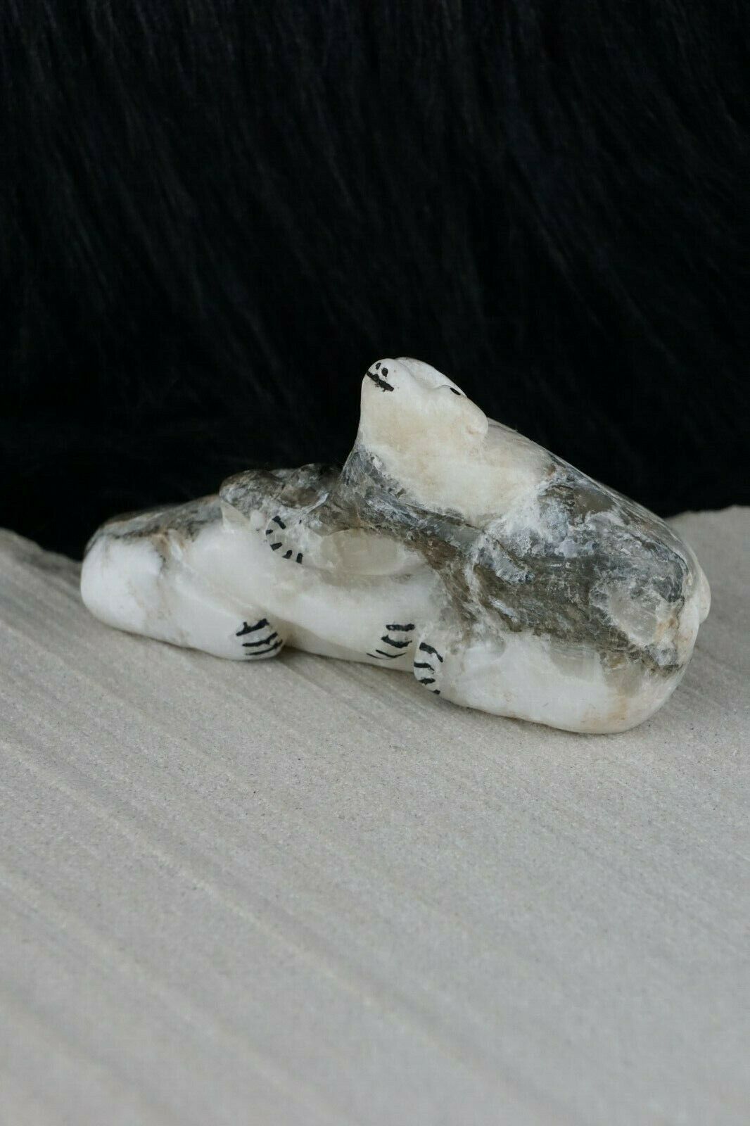 Bear Zuni Fetish Carving - Rick Kallestewa - High Lonesome Trading