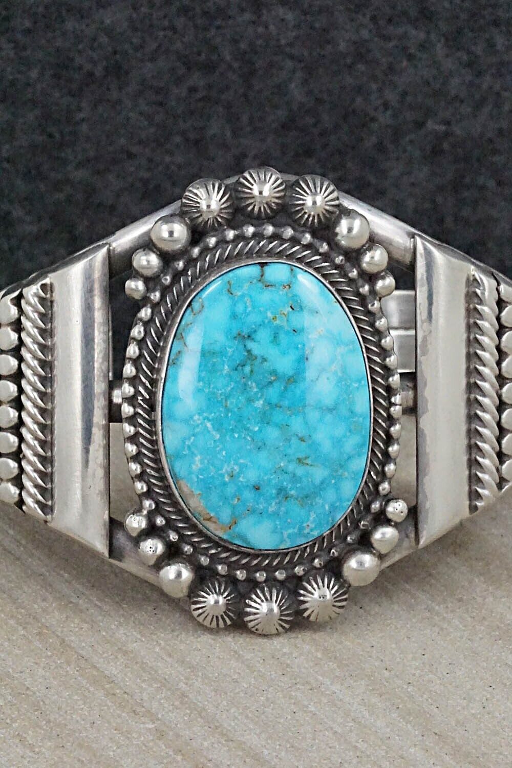 Turquoise & Sterling Silver Bracelet - Tom Lewis
