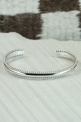 Navajo Sterling Silver Bracelet - Elaine Tahe