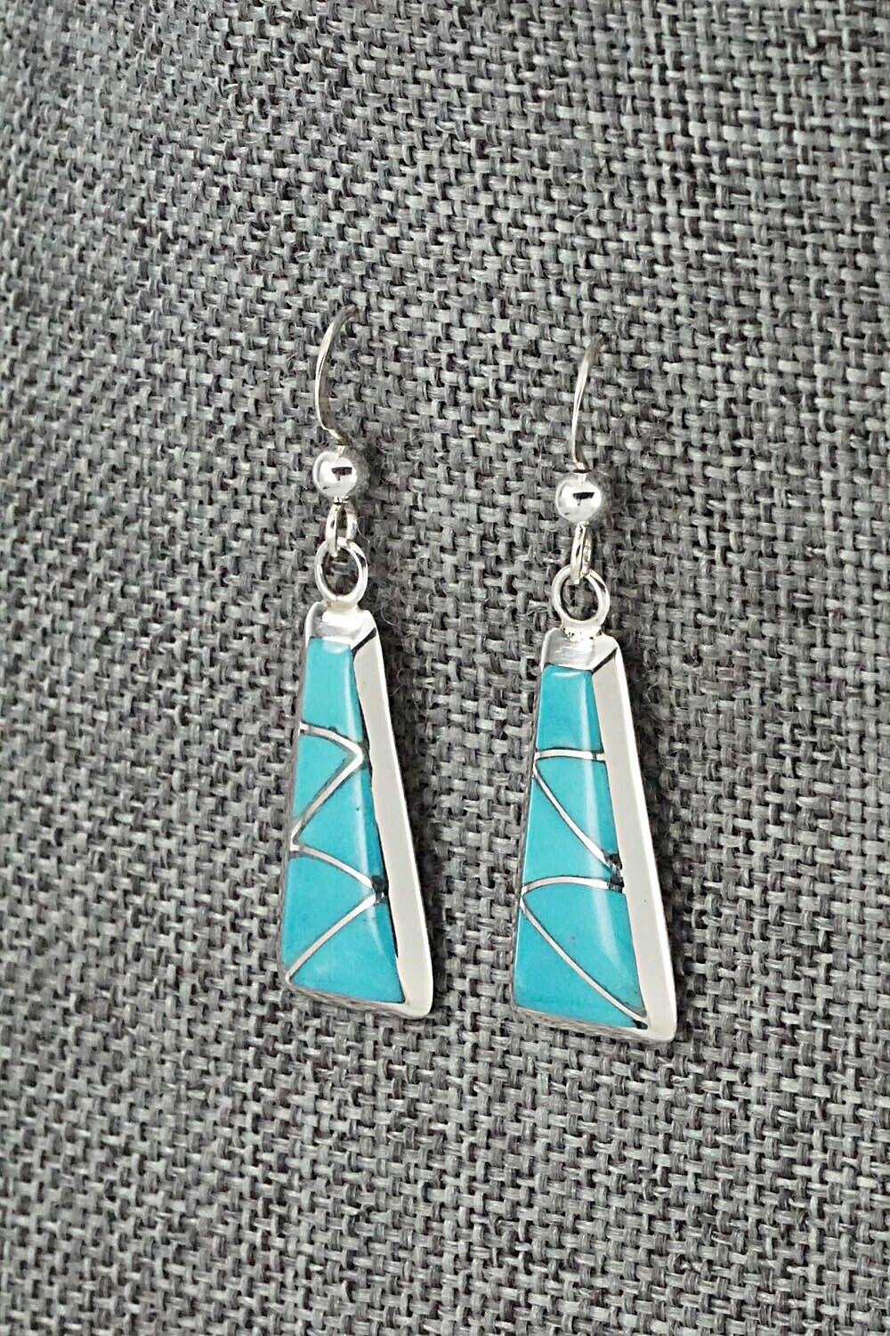Turquoise & Sterling Silver Earrings - Stewart Tucson