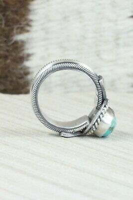 Turquoise and Sterling Silver Ring - Michael Calladitto - Size 6.75