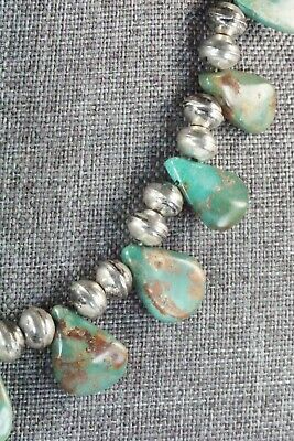 Turquoise & Sterling Silver Necklace - Navajo