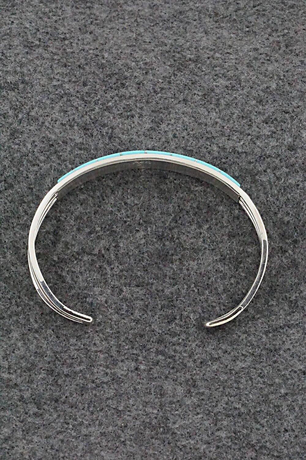 Turquoise & Sterling Silver Inlay Bracelet - Anson Wallace