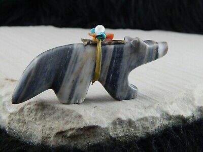 Coyote Zuni Fetish Carving - Donovan Laiwakete - High Lonesome Trading