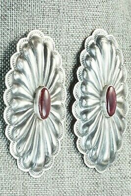 Spiny Oyster and Sterling Silver Earrings - Rita Lee
