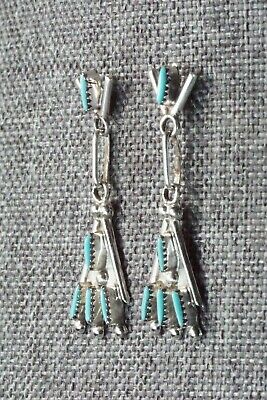 Turquoise & Sterling Silver Earrings - Rosa Cachin