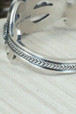 Turquoise and Sterling Silver Bracelet - Leon Martinez