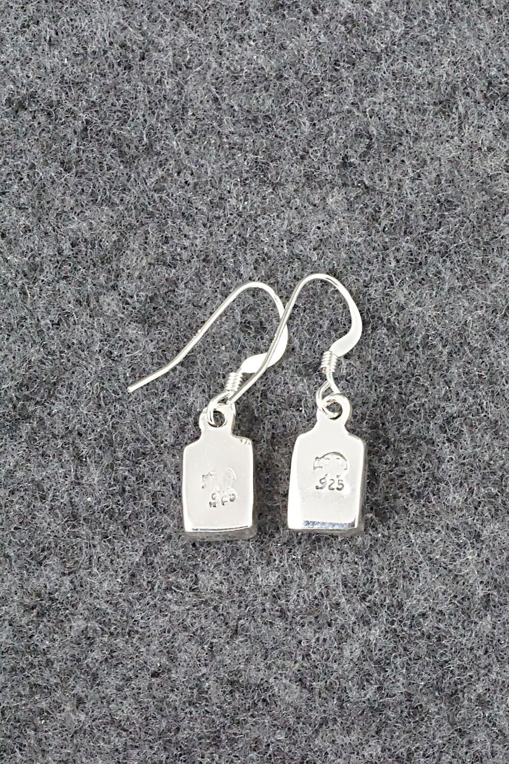 Turquoise & Sterling Silver Earrings - Lee Shorty