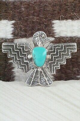 Turquoise & Sterling Silver Ring - Delbert Arviso - Size 9.5
