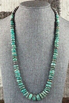 Turquoise & Sterling Silver Necklace - Navajo