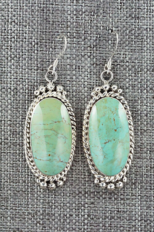 Turquoise & Sterling Silver Earrings - Gregg Yazzie