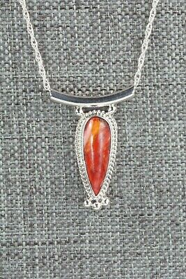 Spiny Oyster & Sterling Silver Necklace - Sharon McCarthy