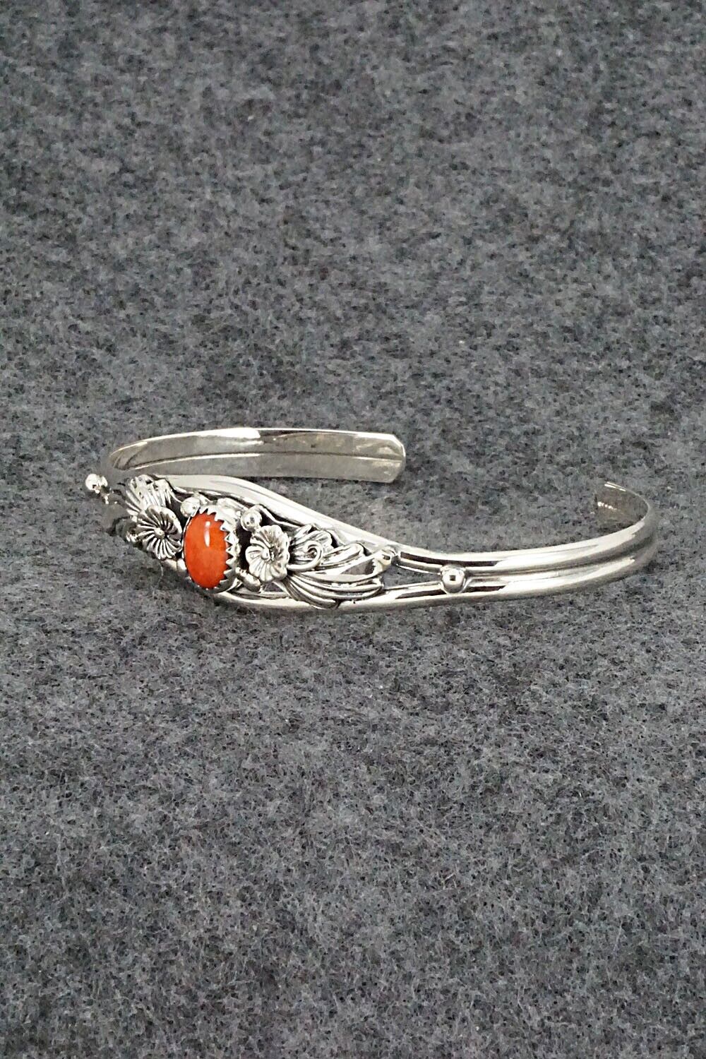 Coral & Sterling Silver Bracelet - Sadie Jim