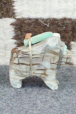 Bull Dog Zuni Fetish Carving - Taylor Gia - High Lonesome Trading