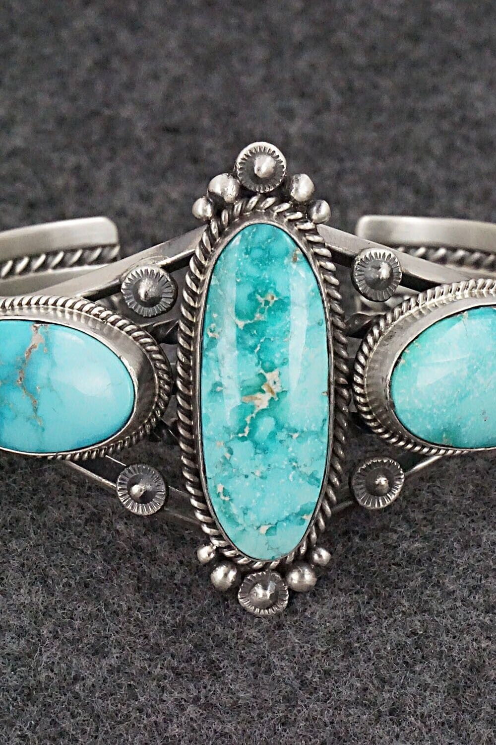 Turquoise & Sterling Silver Bracelet - Derrick Gordon
