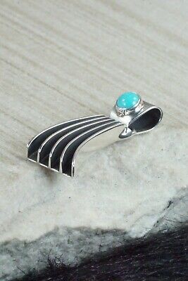 Turquoise & Sterling Silver Pendant - James Bahe