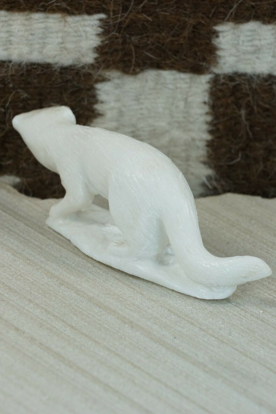 Mink Zuni Fetish Carving - Derrick Kaamasee