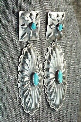 Turquoise & Sterling Silver Earrings - Rita Lee
