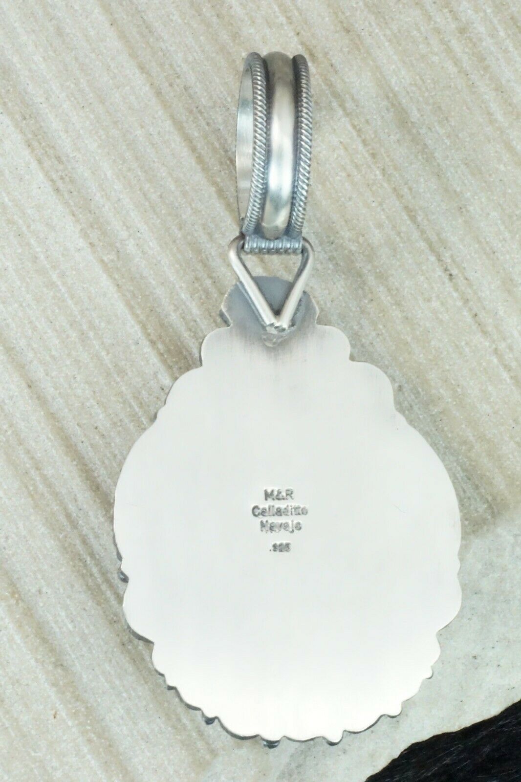 Turquoise & Sterling Silver Pendant - Michael Calladitto