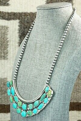 Turquoise & Sterling Silver Necklace - Roberta Begay