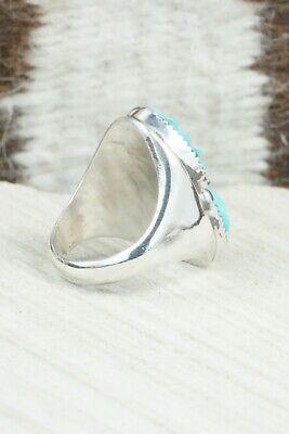 Turquoise & Sterling Silver Ring - Lyolita Tsattie - Size 7