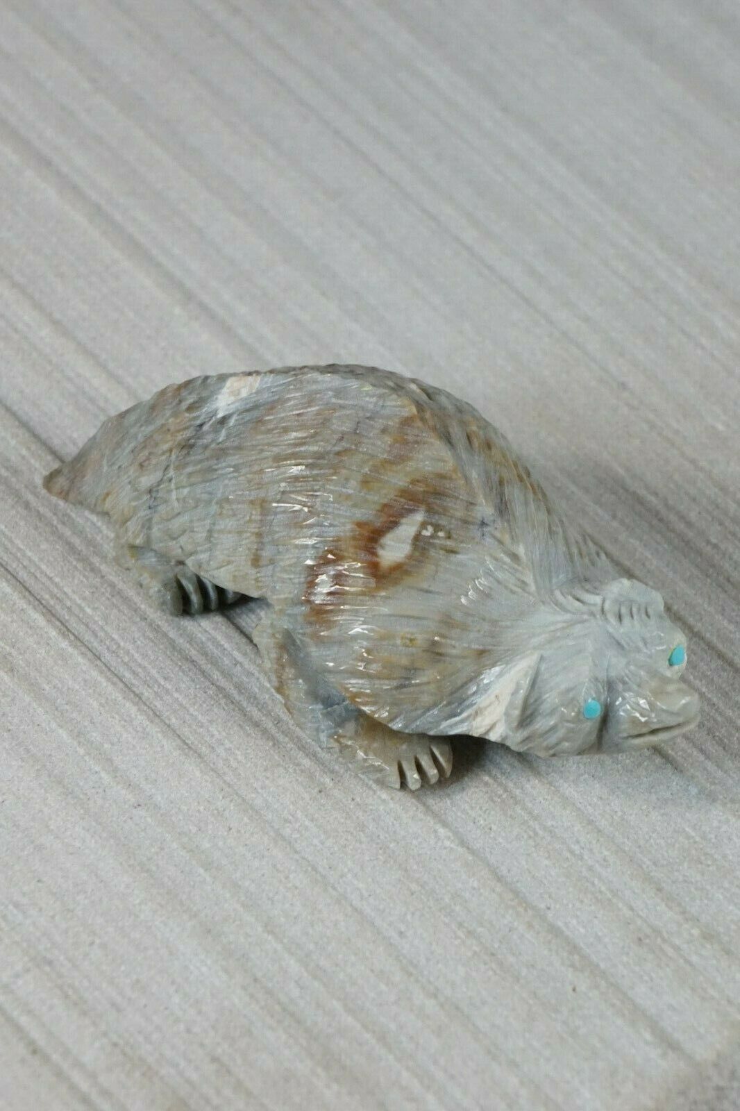 Badger Zuni Fetish Carving - Ben Kaamasee - High Lonesome Trading