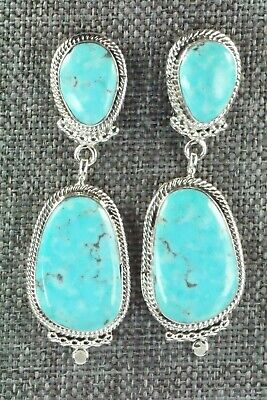 Turquoise & Sterling Silver Earrings - Verley Betone