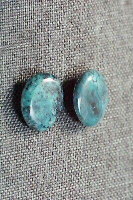 Turquoise & Sterling Silver Earrings - Joann Garcia - Santo Domingo - High Lonesome Trading