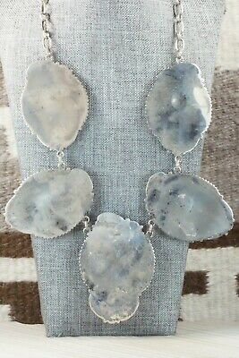 Turquoise & Sterling Silver Necklace and Earrings - Nora Tsosie