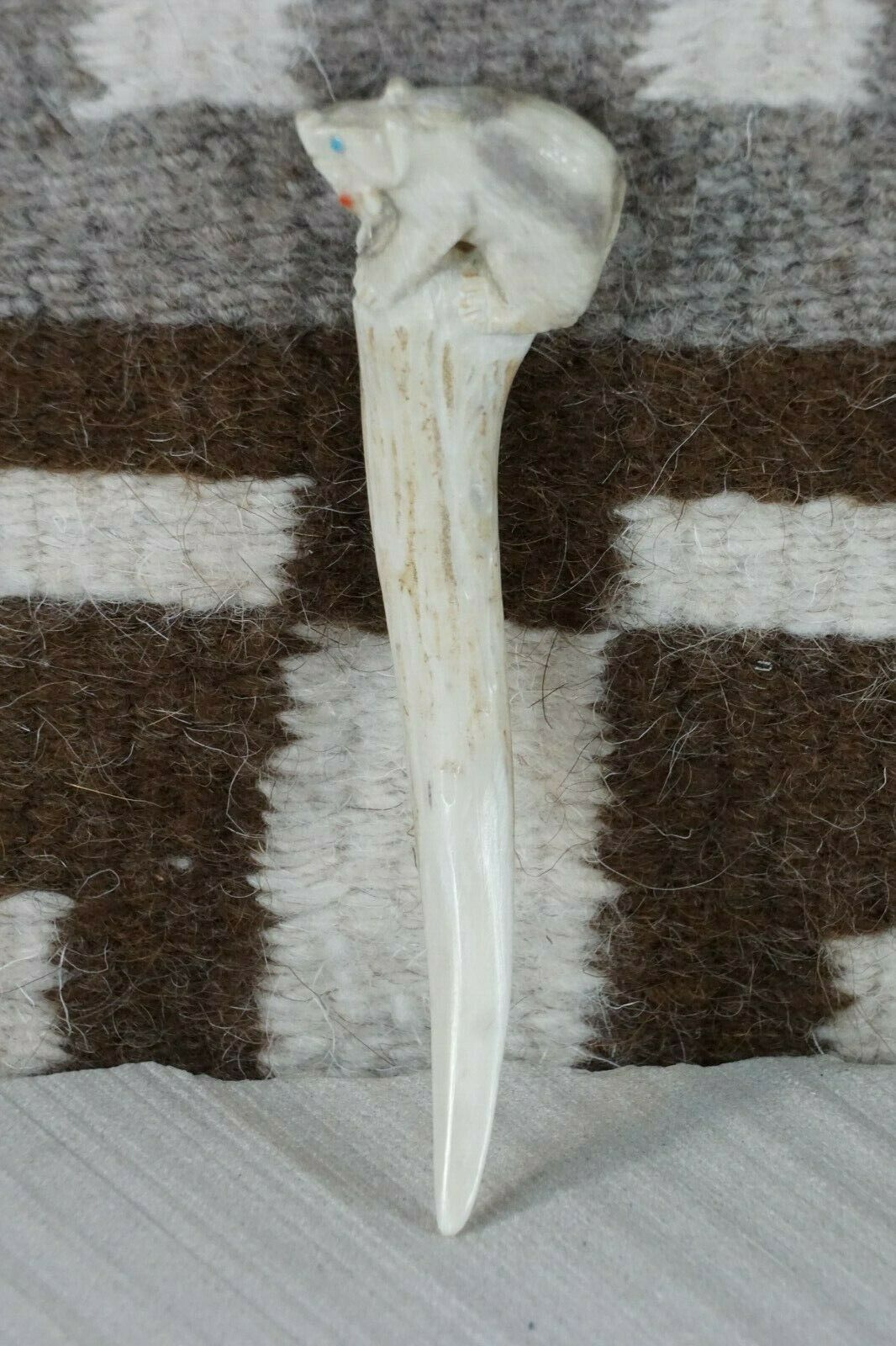 Bear Zuni Carving - Derrick Kaamasee - High Lonesome Trading