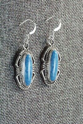 Navajo Turquoise & Sterling Silver Earrings - Jan Mariano