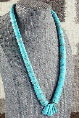 Turquoise & Sterling Silver Necklace - Lupe Lovato - High Lonesome Trading