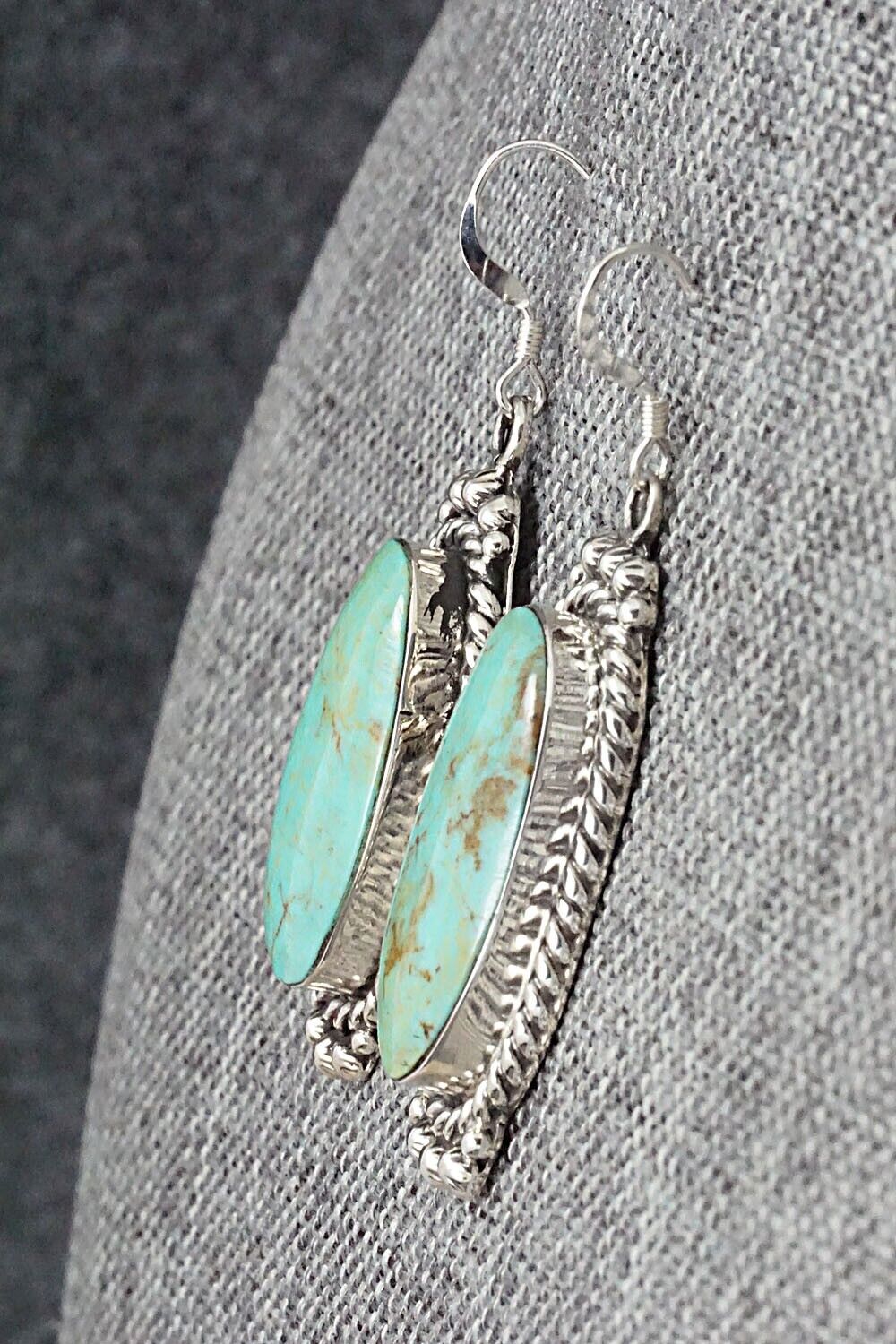 Turquoise & Sterling Silver Earrings - Gregg Yazzie