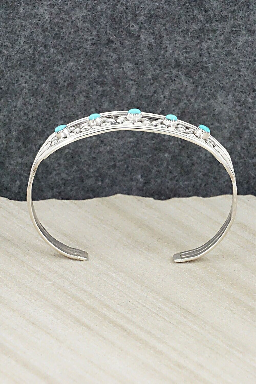 Turquoise & Sterling Silver Bracelet - Ronald Yatsattie
