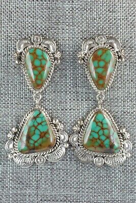Turquoise and Sterling Silver Earrings - Ella Linkin