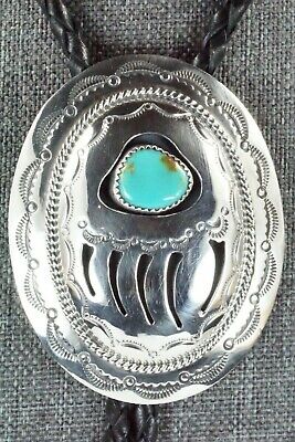 Turquoise & Sterling Silver Bolo Tie - Wilbert Muskett Sr.