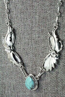 Turquoise & Sterling Silver Necklace - Sarah Yazzie