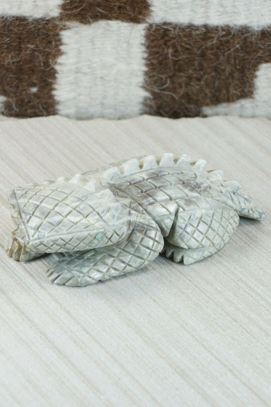 Horned Toad Zuni Fetish Carving - Jonas Hastito