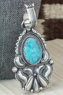 Turquoise and Sterling Silver Pendant - Derrick Gordon