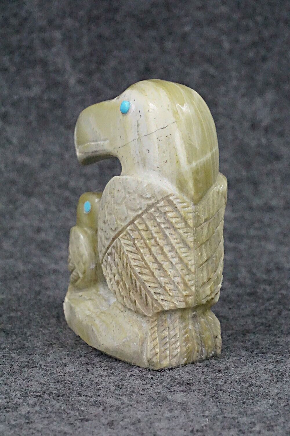 Toucans Zuni Fetish Carving - Colton Kaamasee